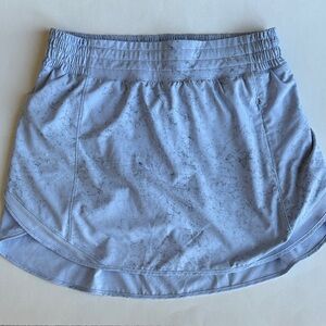 Lululemon Blue Black Speck Hotty Hot Tennis Golf Pickleball Skirt Women’s Size 8